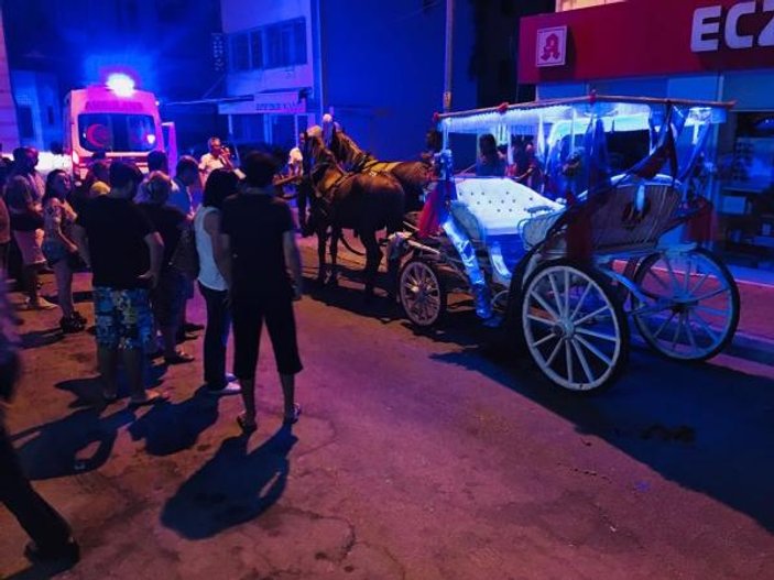 Antalya'da alkollü faytoncunun ürken atı dehşet saçtı