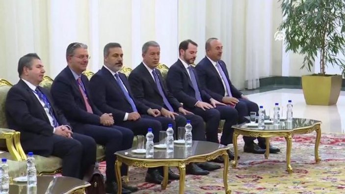 Başkan Erdoğan Tahran zirvesi öncesi Ruhani ile bir arada