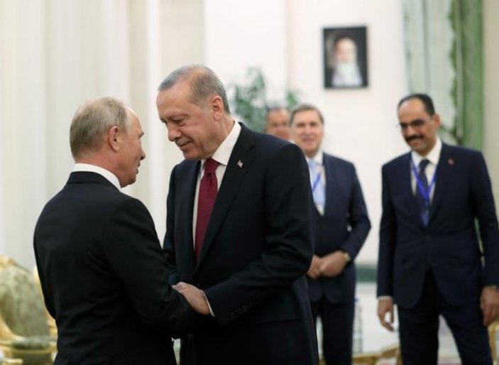 Erdoğan ve Putin Tahran'da buluştu