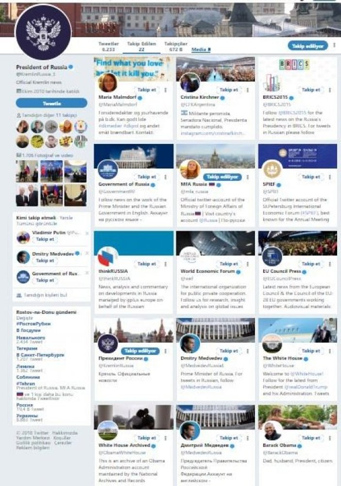 Kremlin, Trump’a Twitter’dan tavır koydu