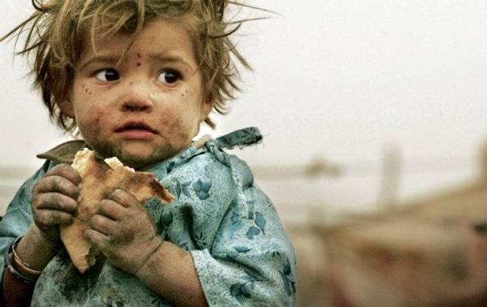 Her 5 saniyede bir çocuk açlıktan can veriyor
