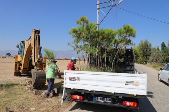 Turgutlu’nun kırsal mahalleleri ağaçlandırılıyor