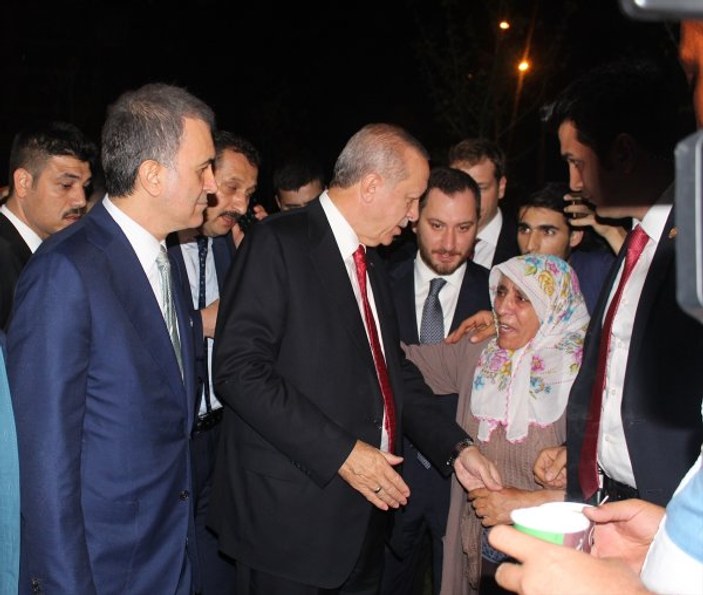 Erdoğan Zeytinburnu'nda piknikçileri ziyaret etti