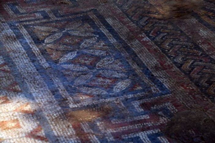 Nysa Antik Kenti'nde taban mozaiği bulundu