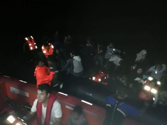 22'si çocuk 46 göçmen yakalandı