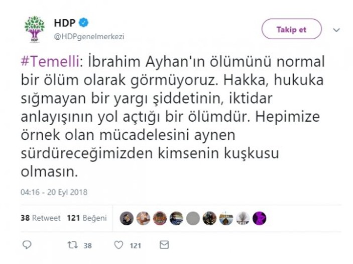 HDP'li eski vekil İbrahim Ayhan hayatını kaybetti