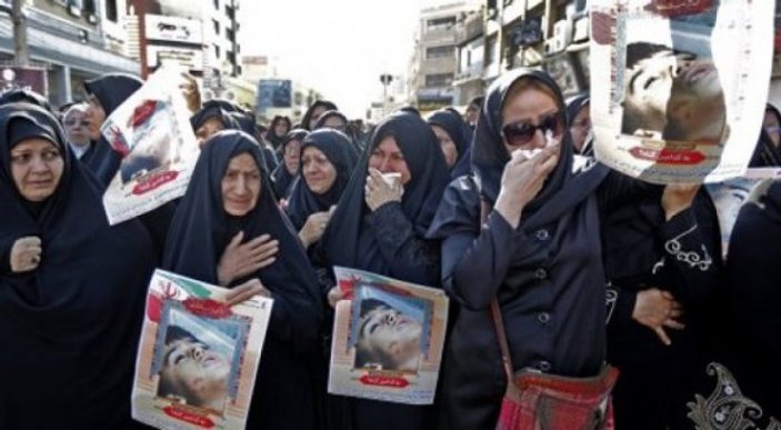 İran'da terör kurbanları son yolculuğunu uğurlandı