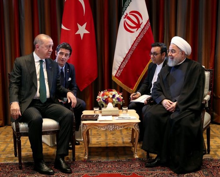 Başkan Erdoğan, Ruhani ile görüştü