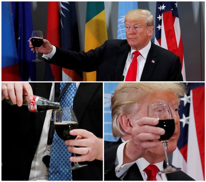 Trump'a şarap vermediler