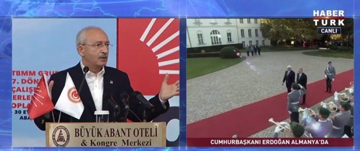 Almanya'da Başkan Erdoğan'a özel karşılama