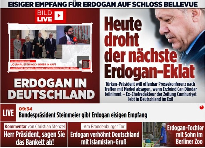 Bild'in Erdoğan paniği