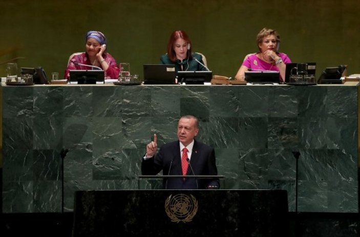 Erdoğan, gazetecilere BM görüşmelerini değerlendirdi