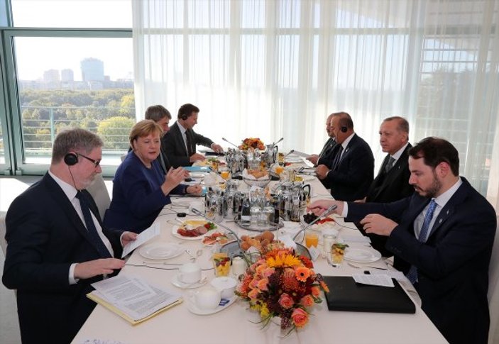 Erdoğan ile Merkel kahvaltıda buluştu