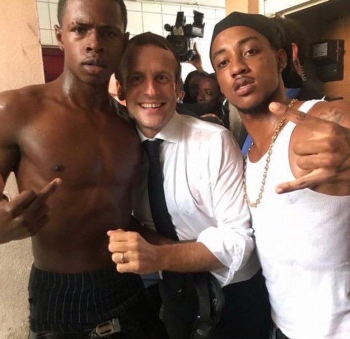Fransa lideri Macron Karayipler'i ziyaret etti