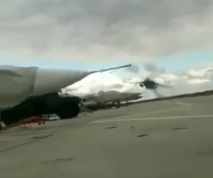 Su-24 pilotundan korkutan alçak uçuş