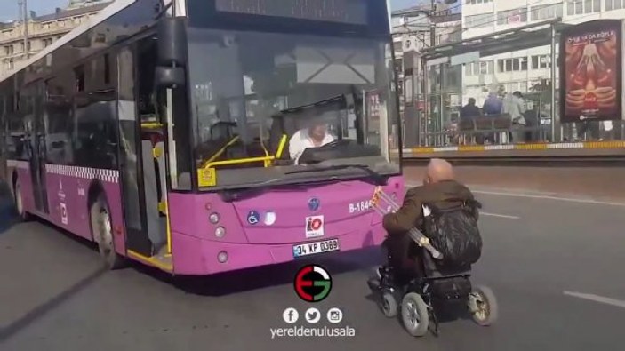 Engelli yolcuyu otobüse almayan şoför görevden alındı