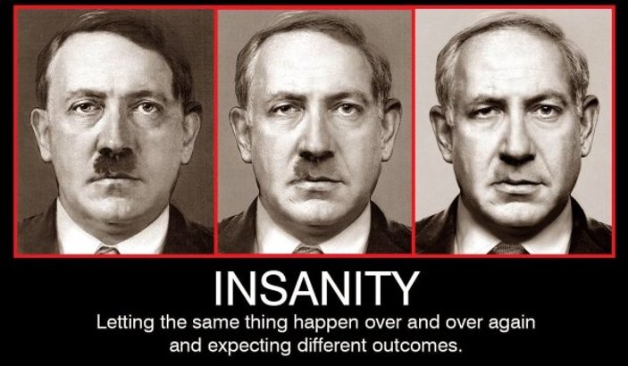 ABD üniversitesinde Netanyahu'yu Hitler'e benzettiler