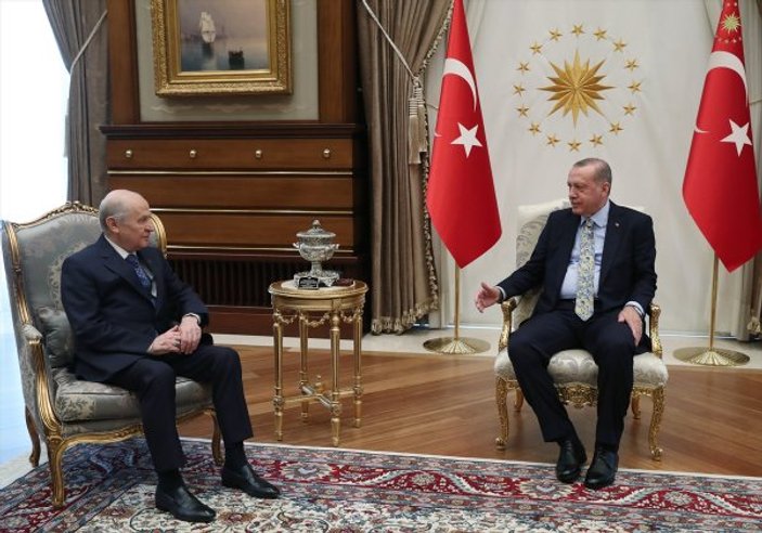 Başkan Erdoğan ile MHP lideri Bahçeli'nin görüşmesi