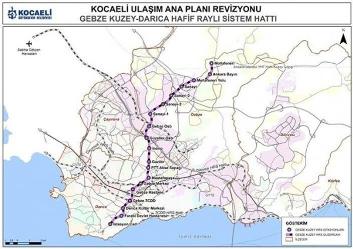 Gebze- Darıca Metro Hattı'nın temeli atılıyor