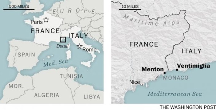 İtalya ve Fransa arasında Afrikalı göçmen krizi