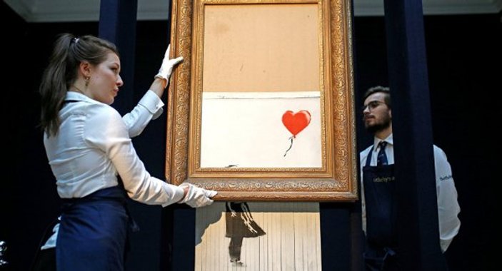 Banksy'den kendini doğrayan eseri hakkında açıklama