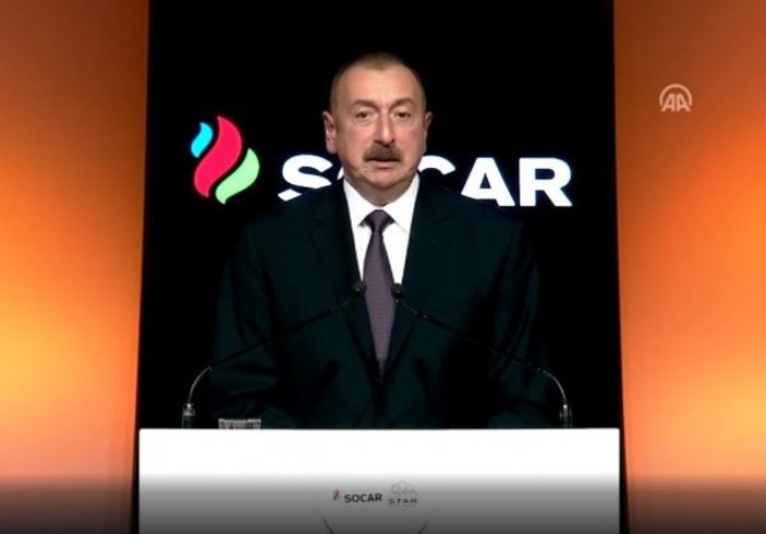 İlham Aliyev SOCAR Star Rafinerisi açılışı için İzmir'de