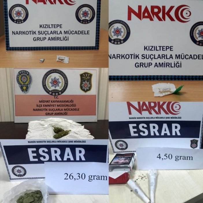 Mardin’de uyuşturucu operasyonları: 10 gözaltı