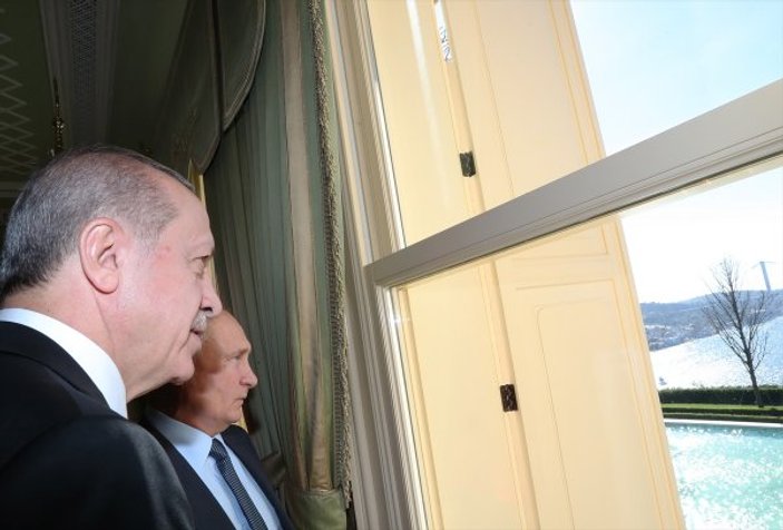 Erdoğan ile Putin Vahdettin Köşkü'nde