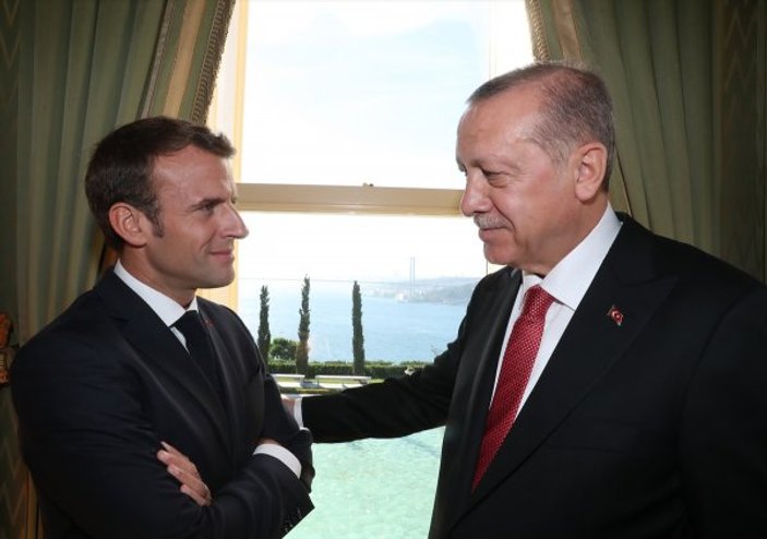 Başkan Erdoğan Emmanuel Macron'u kabul etti