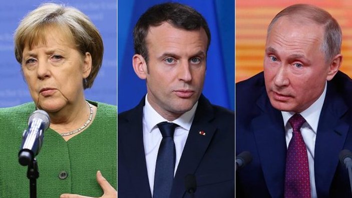 Putin, Merkel ve Macron geliyor