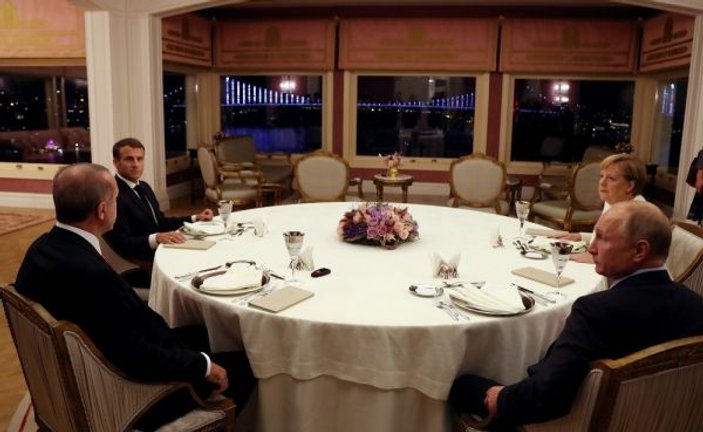 4’lü Suriye Zirvesi sonrası liderler yemekte buluştu