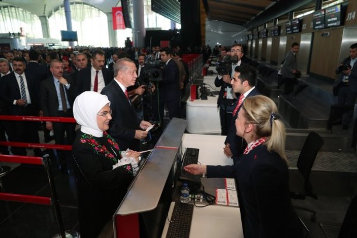 3. Havalimanında ilk bilet Başkan Erdoğan'ın
