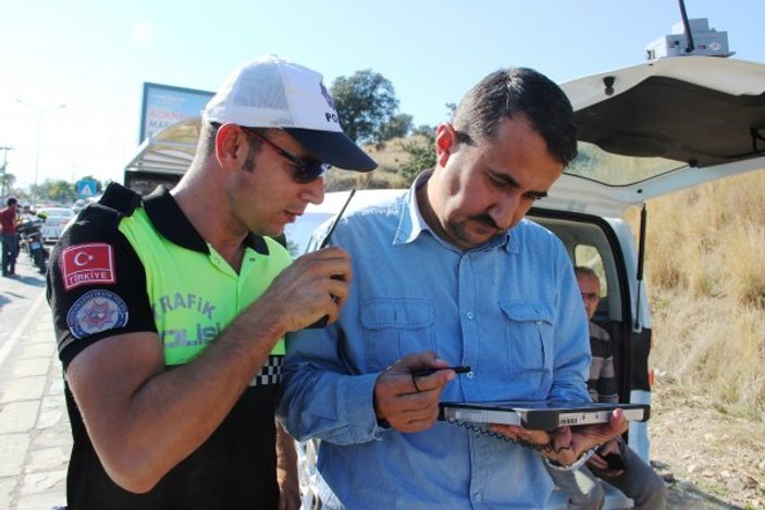 Muğla'da drone'lu trafik denetimi