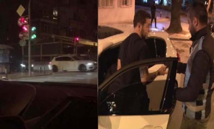Bağdat Caddesi'nde drift yapan sürücü ceza aldı