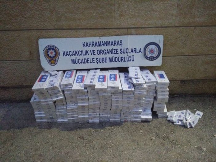 Kahramanmaraş'ta 3 bin paket kaçak sigara yakalandı