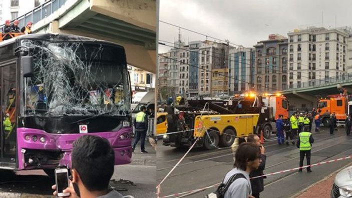 Aksaray'da otobüs, tramvay seferlerini durdurdu