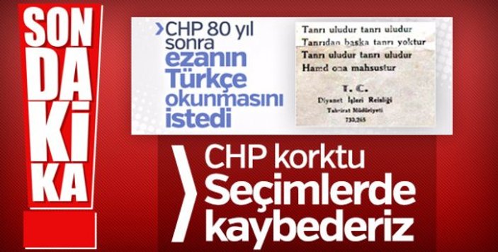Türkçe ezan isteyen CHP'li kendini savundu