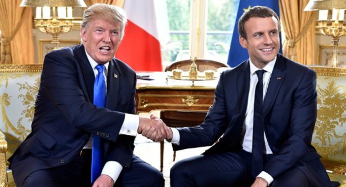 Trump'tan Macron'a cevap