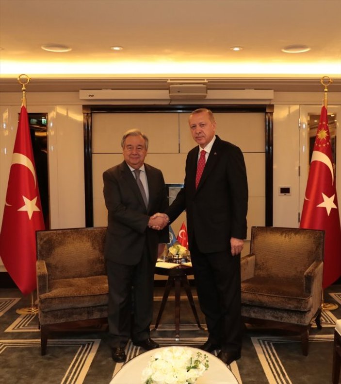 Başkan Erdoğan, BM Genel Sekreteri ile görüştü