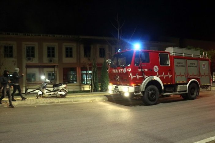 Düzce Üniversitesi'nde yangın