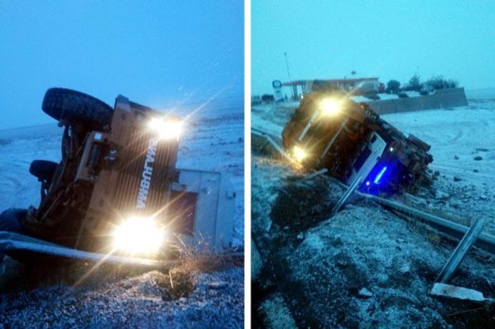 Kayseri'de askeri kirpi araçları kaza yaptı