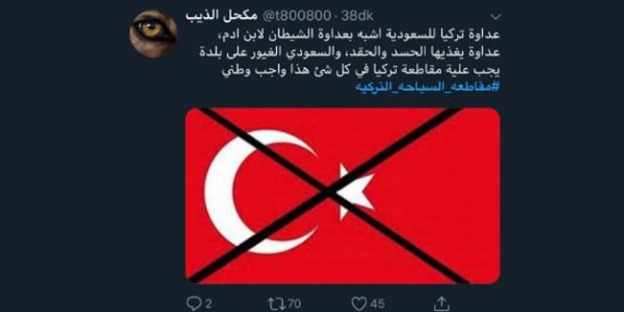 Suudiler Türkiye'yi boykot ediyor