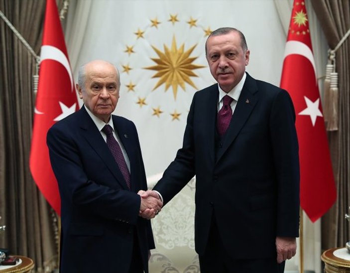 Başkan Erdoğan ve Devlet Bahçeli görüşmesi sona erdi