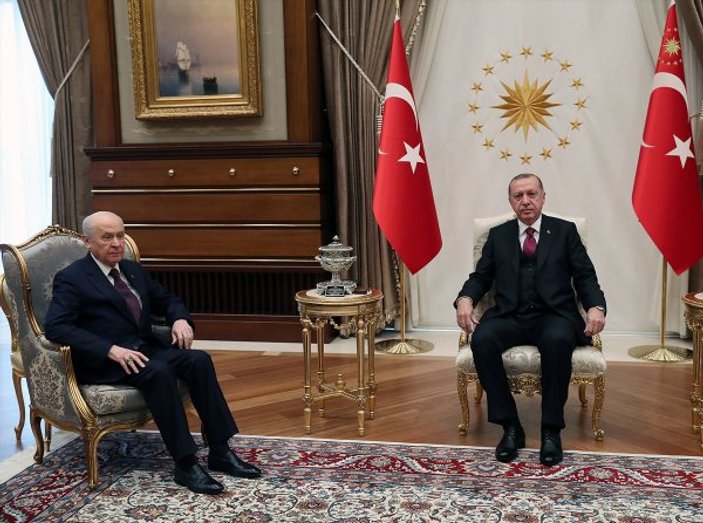 Başkan Erdoğan ve Devlet Bahçeli görüşmesi sona erdi