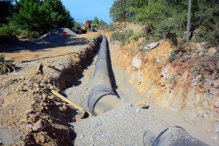 Bodrum’da yine içme suyu borusu patladı