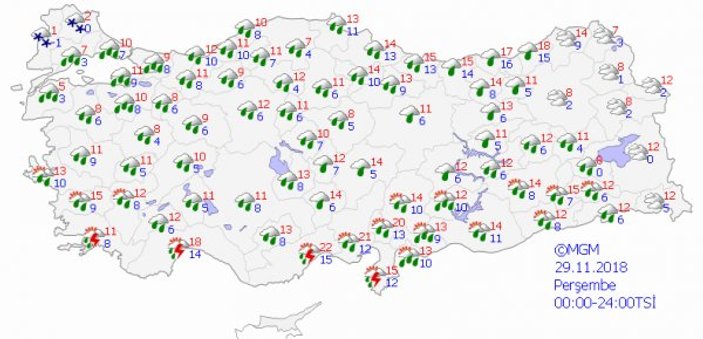 Meteoroloji uyardı: Hava sıcaklıkları 8 derece düşecek