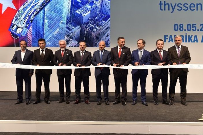 Thyssenkrupp Asansör'ün Türkiye'deki ilk üretim tesisi açıldı