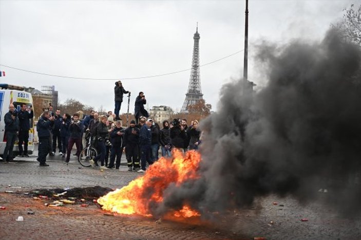 Paris'teki son gösterinin yol açtığı hasar 4 milyon euro