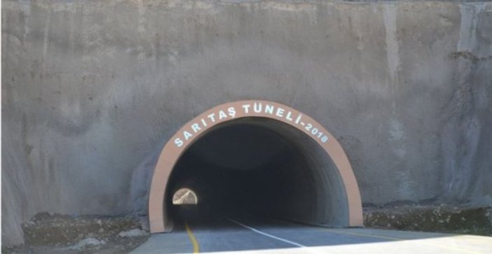 Yapımı 3 ay süren Sarıtaş Tüneli tamamlandı
