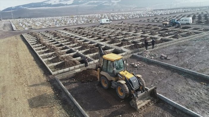 Erzurum'da 600 kişilik mezar yeri kazdılar